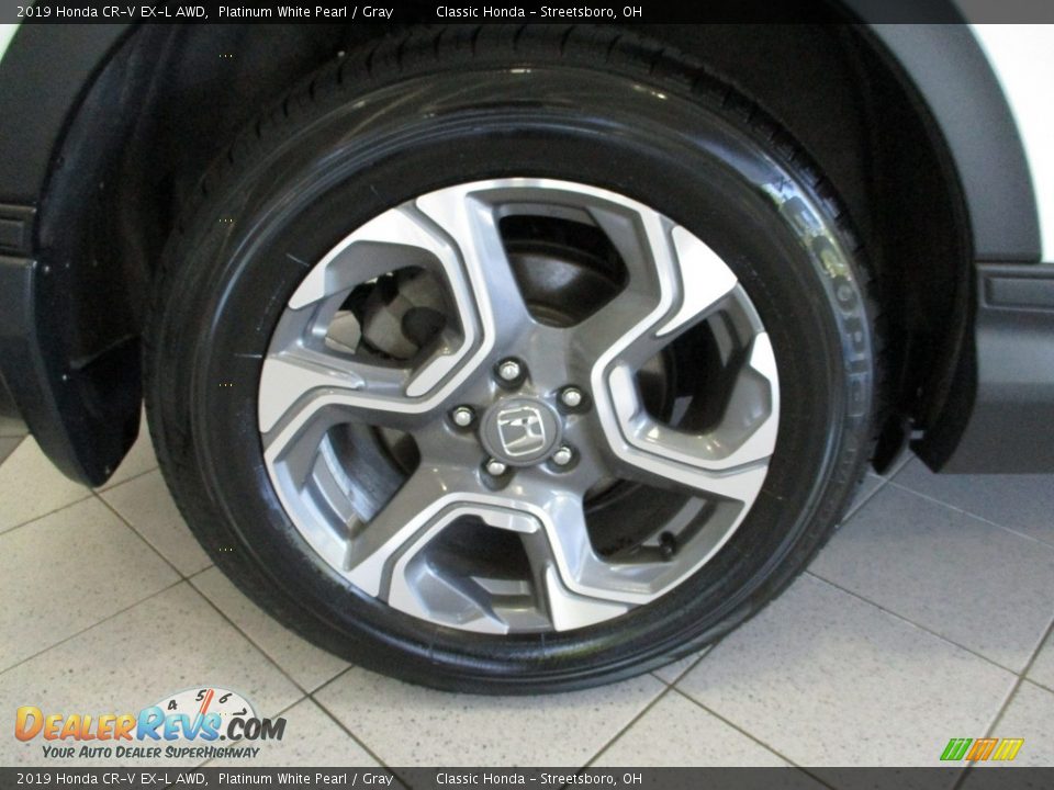 2019 Honda CR-V EX-L AWD Platinum White Pearl / Gray Photo #6