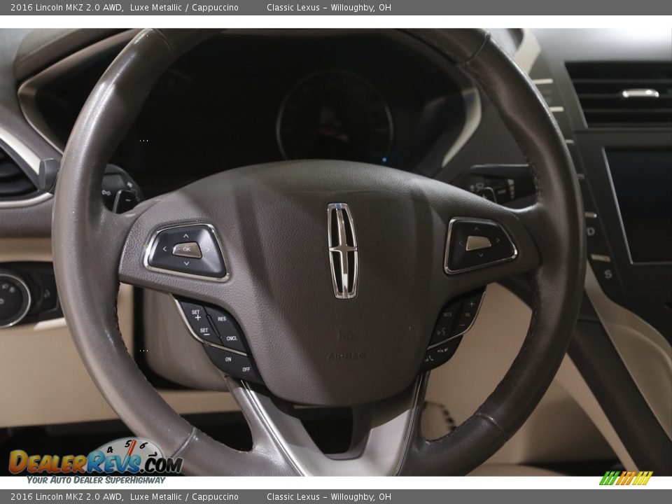 2016 Lincoln MKZ 2.0 AWD Steering Wheel Photo #8