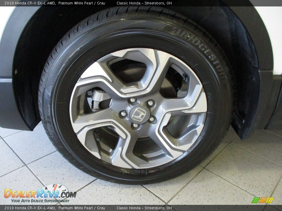 2019 Honda CR-V EX-L AWD Platinum White Pearl / Gray Photo #12