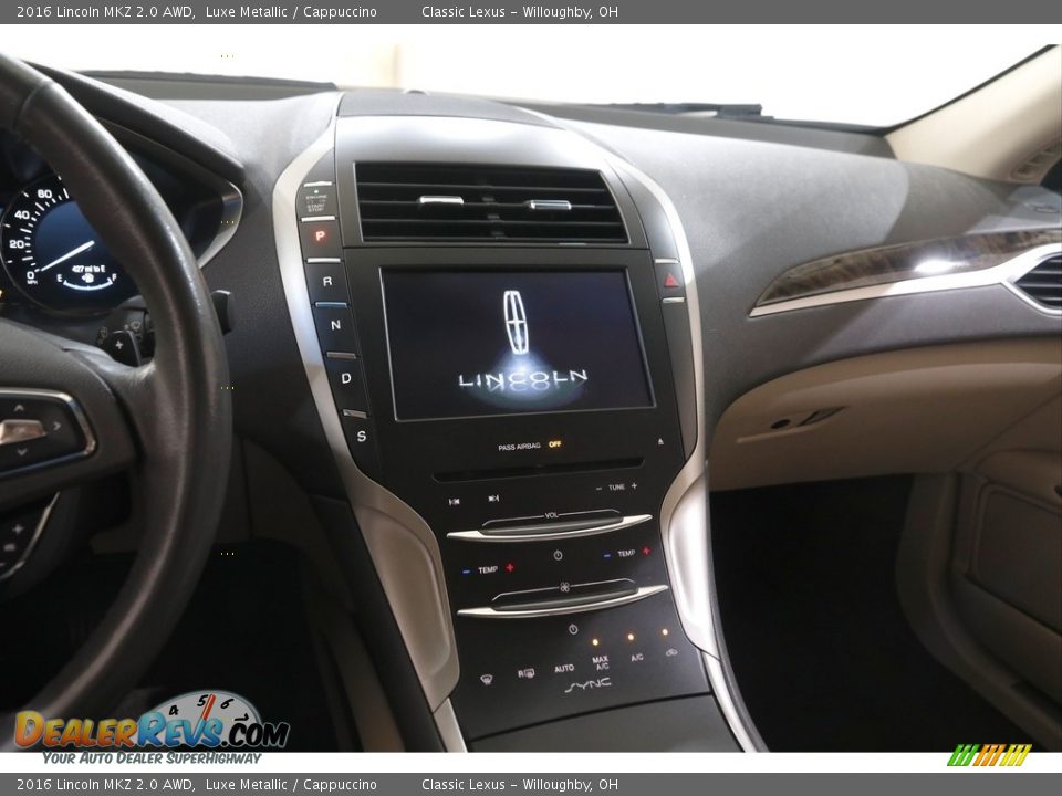 2016 Lincoln MKZ 2.0 AWD Luxe Metallic / Cappuccino Photo #10