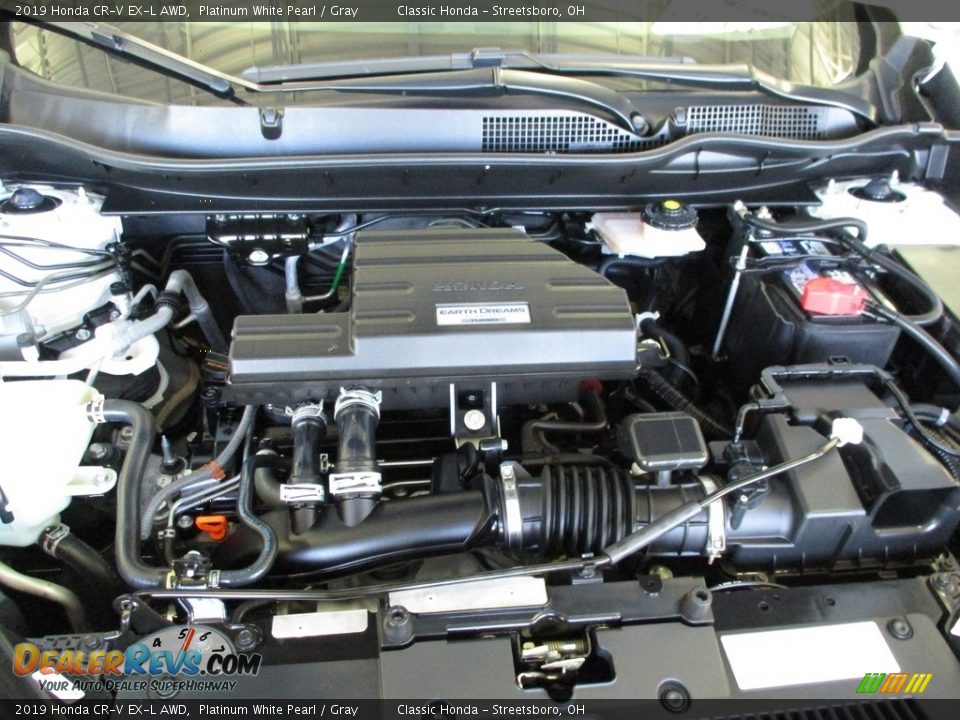 2019 Honda CR-V EX-L AWD Platinum White Pearl / Gray Photo #13