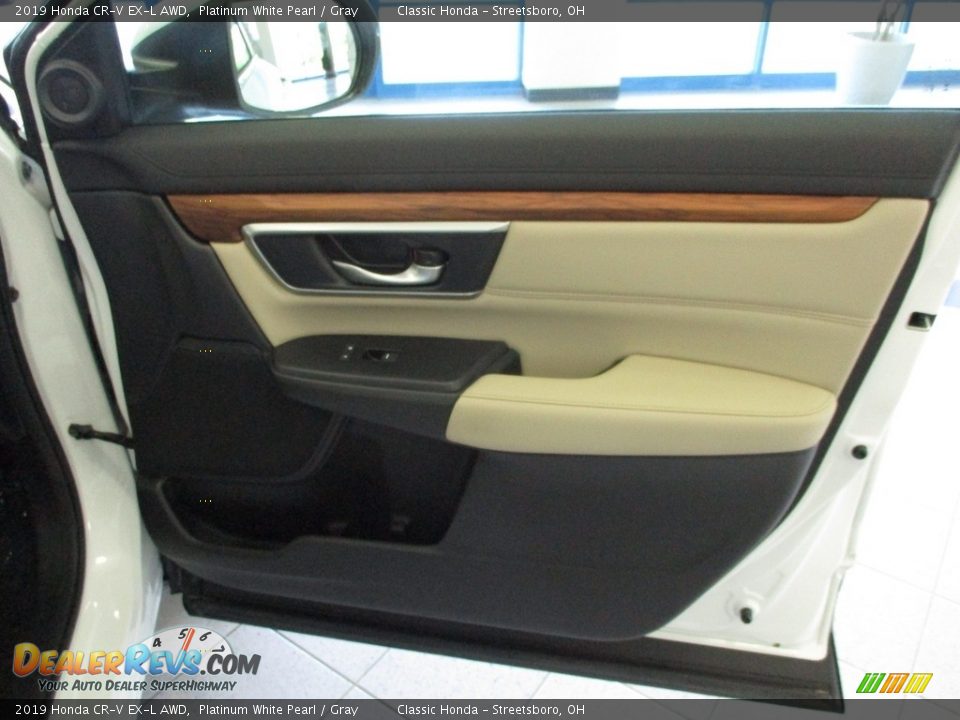 2019 Honda CR-V EX-L AWD Platinum White Pearl / Gray Photo #14