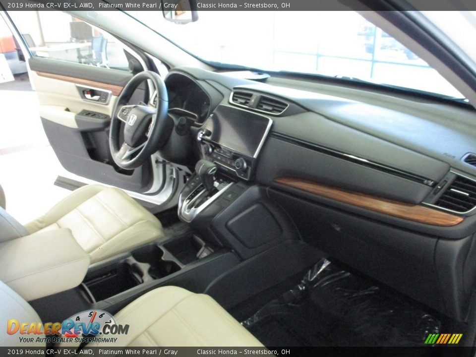 2019 Honda CR-V EX-L AWD Platinum White Pearl / Gray Photo #15