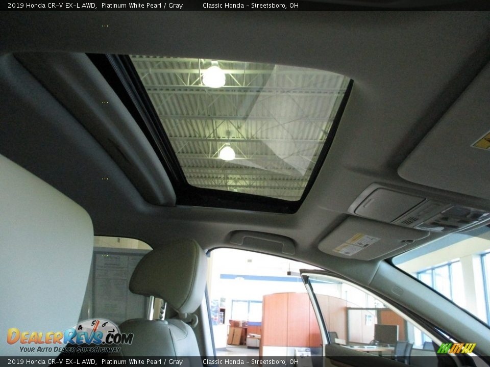 2019 Honda CR-V EX-L AWD Platinum White Pearl / Gray Photo #17