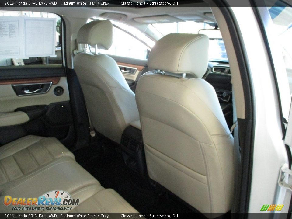 2019 Honda CR-V EX-L AWD Platinum White Pearl / Gray Photo #19