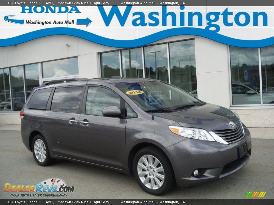 2014 Toyota Sienna XLE AWD Predawn Gray Mica / Light Gray Photo #1