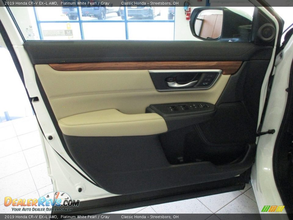 2019 Honda CR-V EX-L AWD Platinum White Pearl / Gray Photo #26