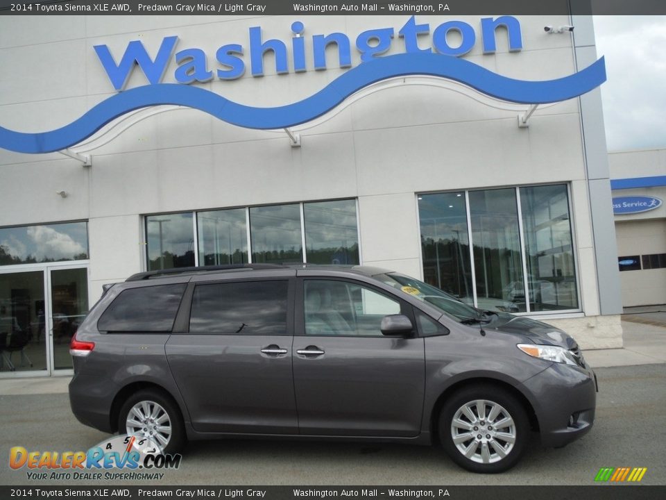 2014 Toyota Sienna XLE AWD Predawn Gray Mica / Light Gray Photo #2