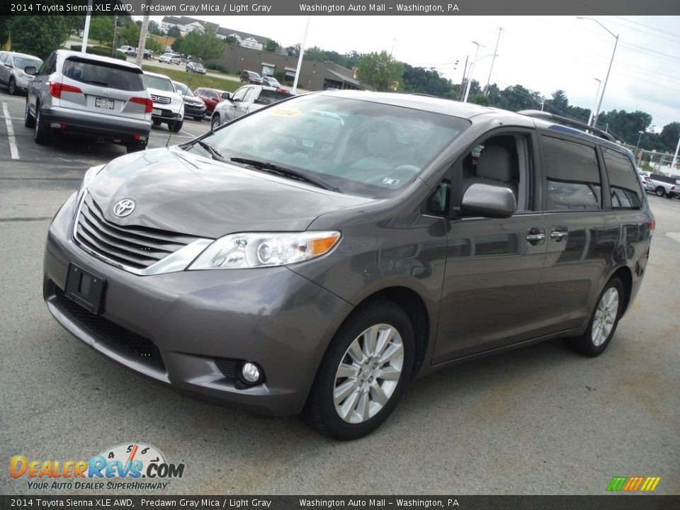 2014 Toyota Sienna XLE AWD Predawn Gray Mica / Light Gray Photo #7