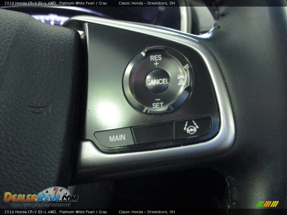 2019 Honda CR-V EX-L AWD Platinum White Pearl / Gray Photo #32