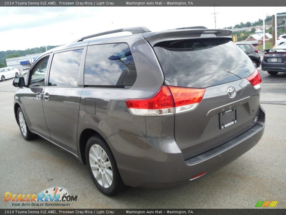 2014 Toyota Sienna XLE AWD Predawn Gray Mica / Light Gray Photo #9