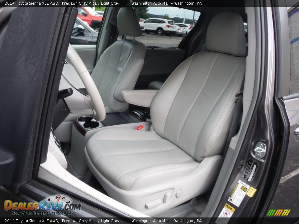 2014 Toyota Sienna XLE AWD Predawn Gray Mica / Light Gray Photo #14