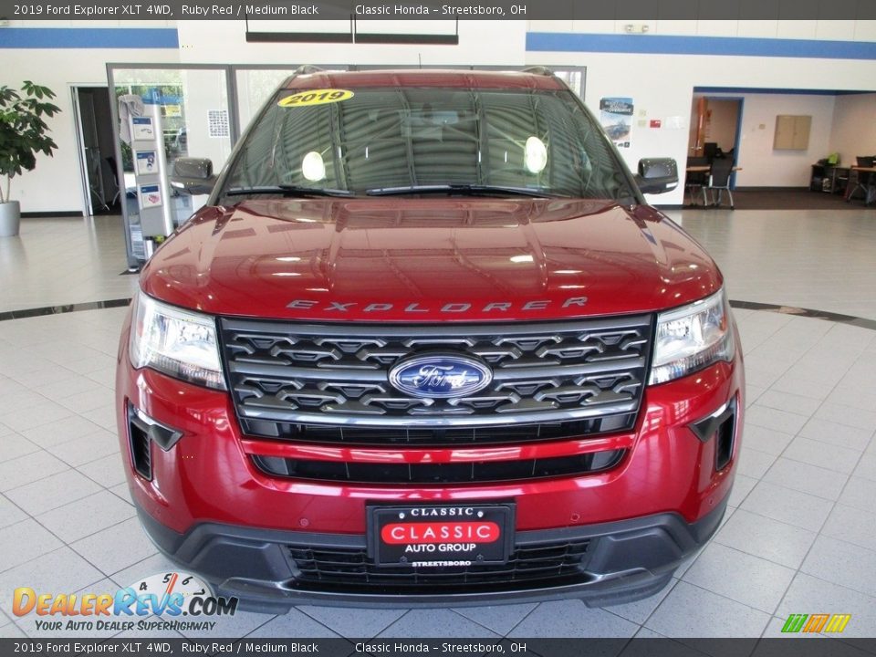 2019 Ford Explorer XLT 4WD Ruby Red / Medium Black Photo #2