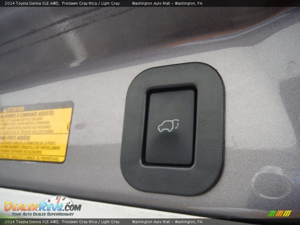 2014 Toyota Sienna XLE AWD Predawn Gray Mica / Light Gray Photo #30