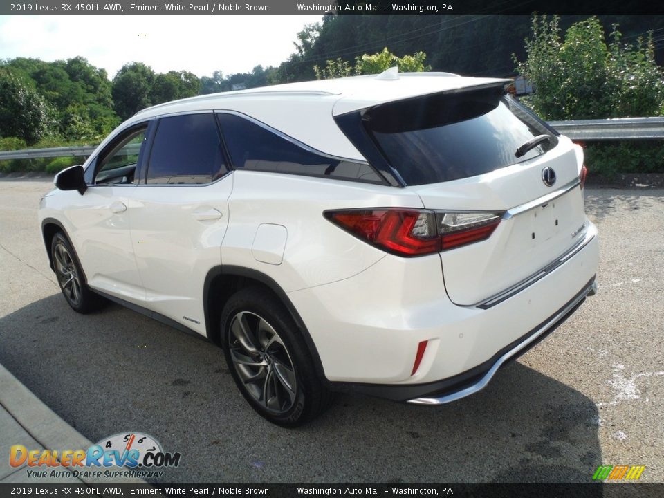 2019 Lexus RX 450hL AWD Eminent White Pearl / Noble Brown Photo #16