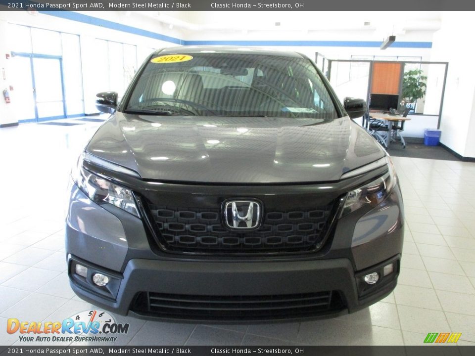 2021 Honda Passport Sport AWD Modern Steel Metallic / Black Photo #2