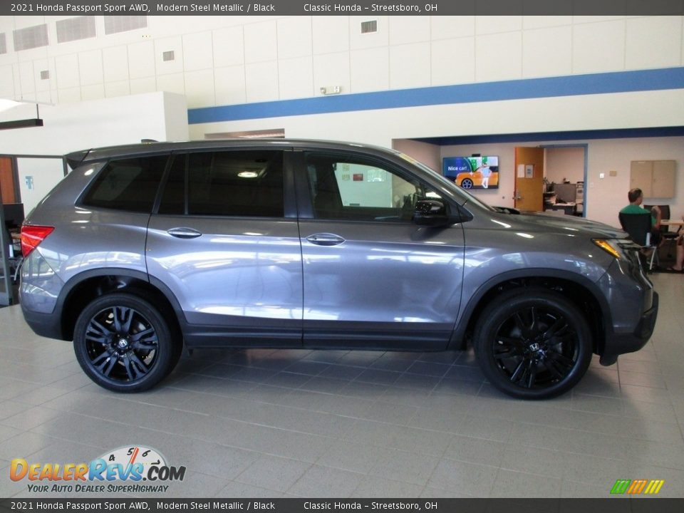 2021 Honda Passport Sport AWD Modern Steel Metallic / Black Photo #4
