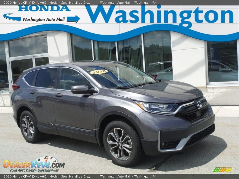2020 Honda CR-V EX-L AWD Modern Steel Metallic / Gray Photo #1