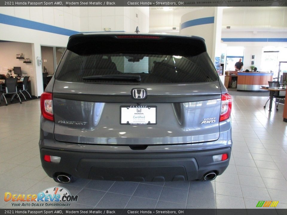 2021 Honda Passport Sport AWD Modern Steel Metallic / Black Photo #8