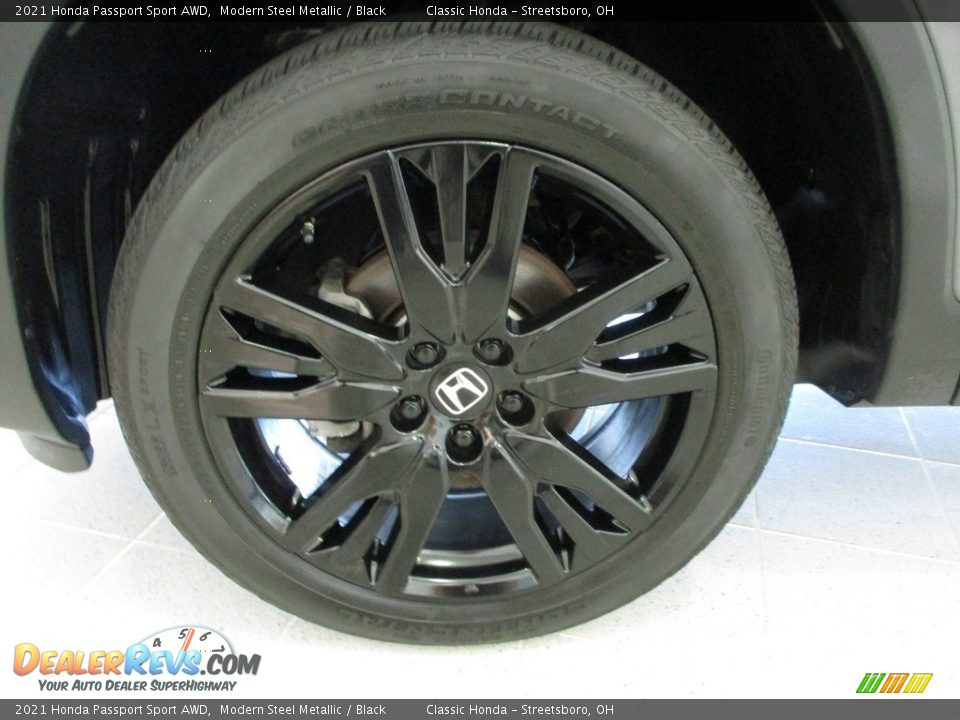 2021 Honda Passport Sport AWD Modern Steel Metallic / Black Photo #12
