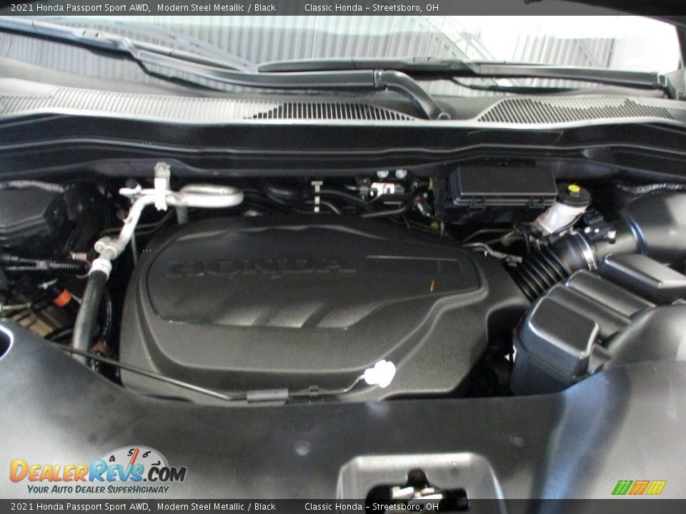 2021 Honda Passport Sport AWD Modern Steel Metallic / Black Photo #13