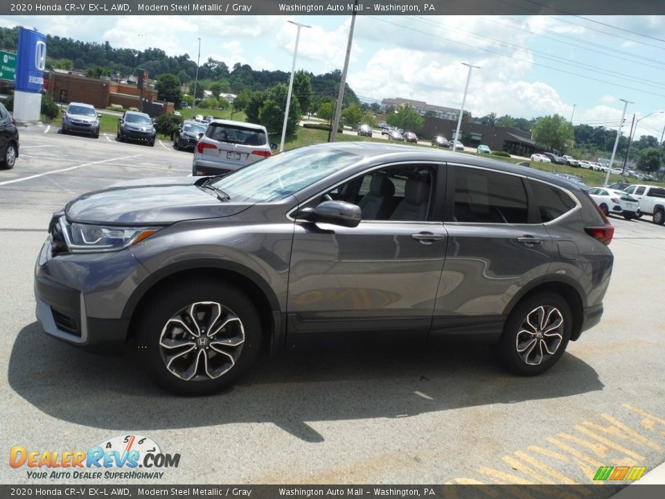 2020 Honda CR-V EX-L AWD Modern Steel Metallic / Gray Photo #7