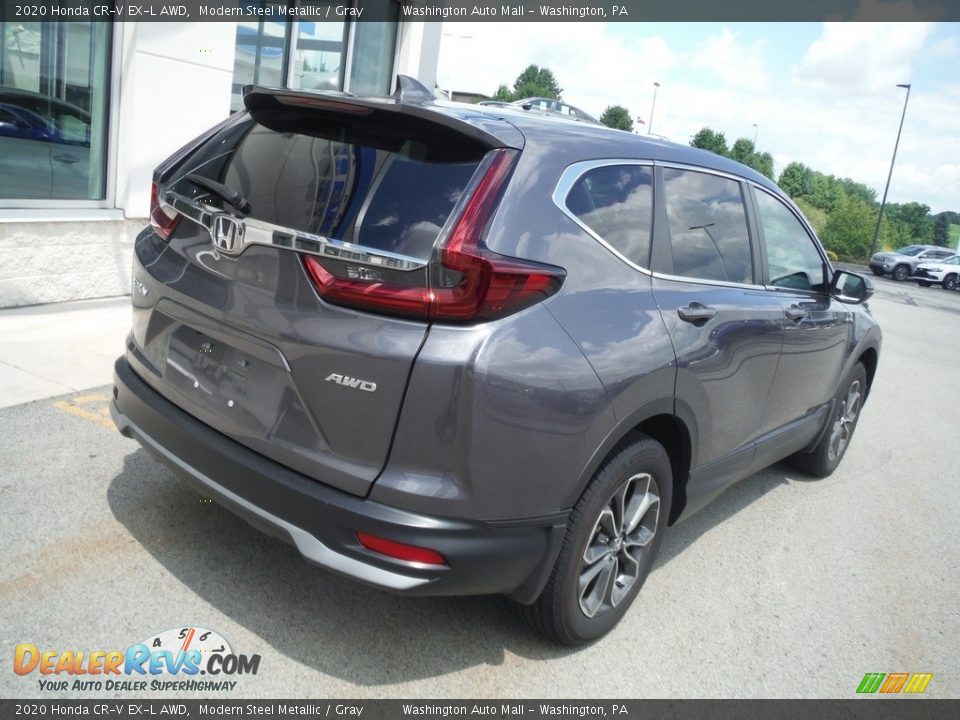 2020 Honda CR-V EX-L AWD Modern Steel Metallic / Gray Photo #9