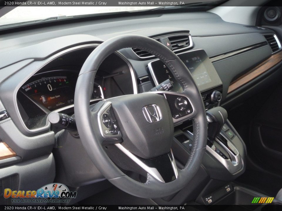2020 Honda CR-V EX-L AWD Modern Steel Metallic / Gray Photo #13