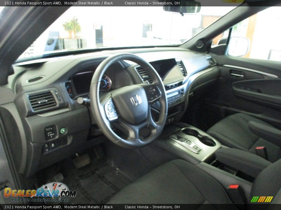 2021 Honda Passport Sport AWD Modern Steel Metallic / Black Photo #26