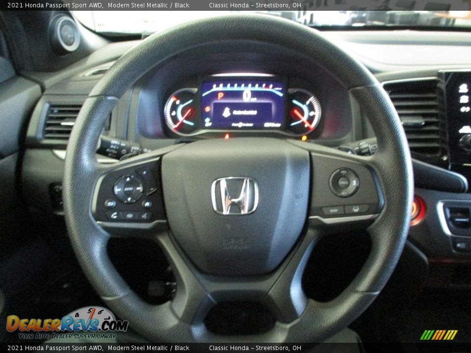 2021 Honda Passport Sport AWD Modern Steel Metallic / Black Photo #29