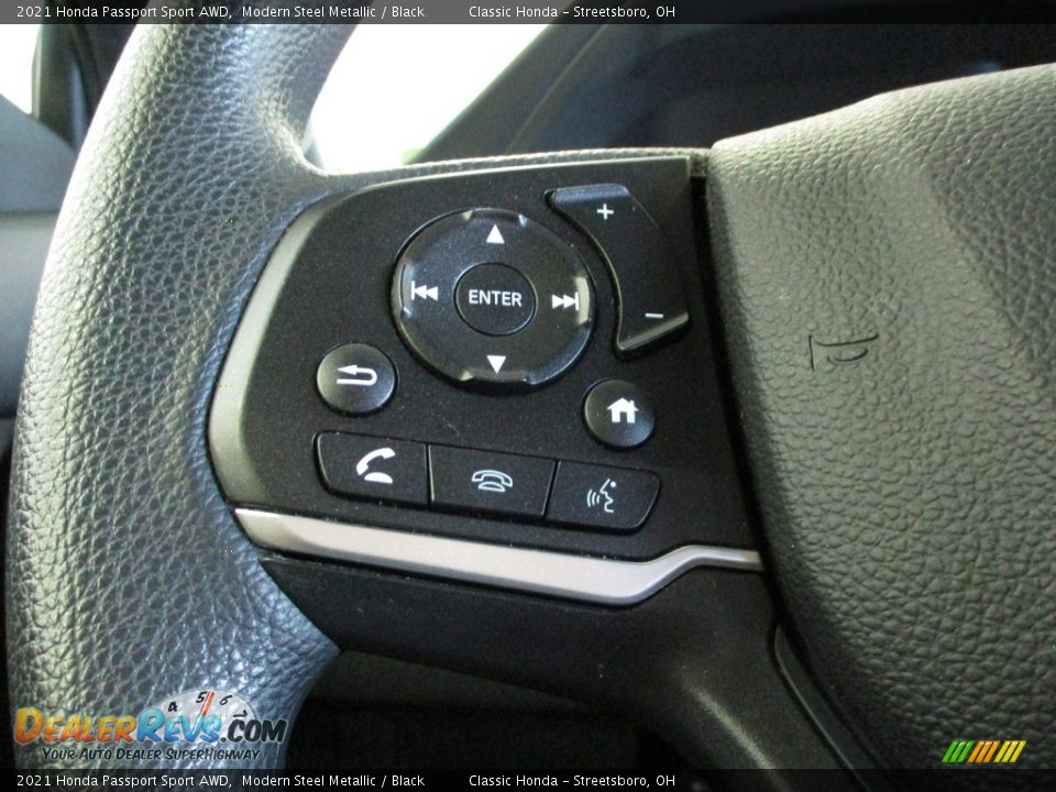 2021 Honda Passport Sport AWD Modern Steel Metallic / Black Photo #30