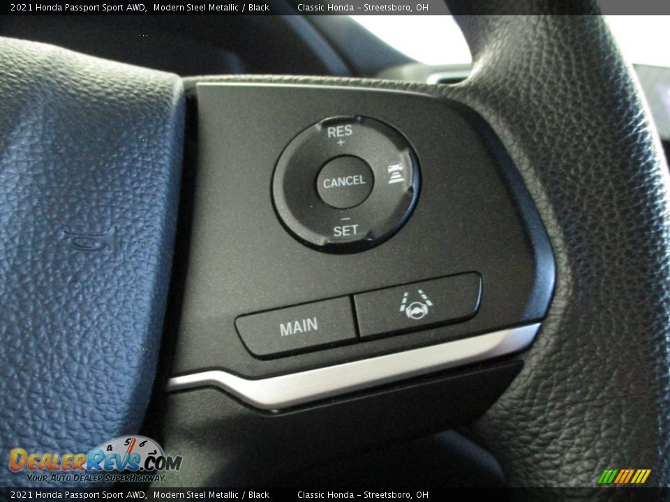 2021 Honda Passport Sport AWD Modern Steel Metallic / Black Photo #31