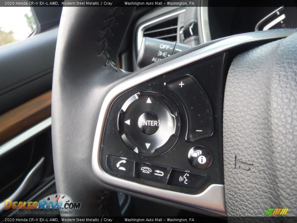 2020 Honda CR-V EX-L AWD Modern Steel Metallic / Gray Photo #25