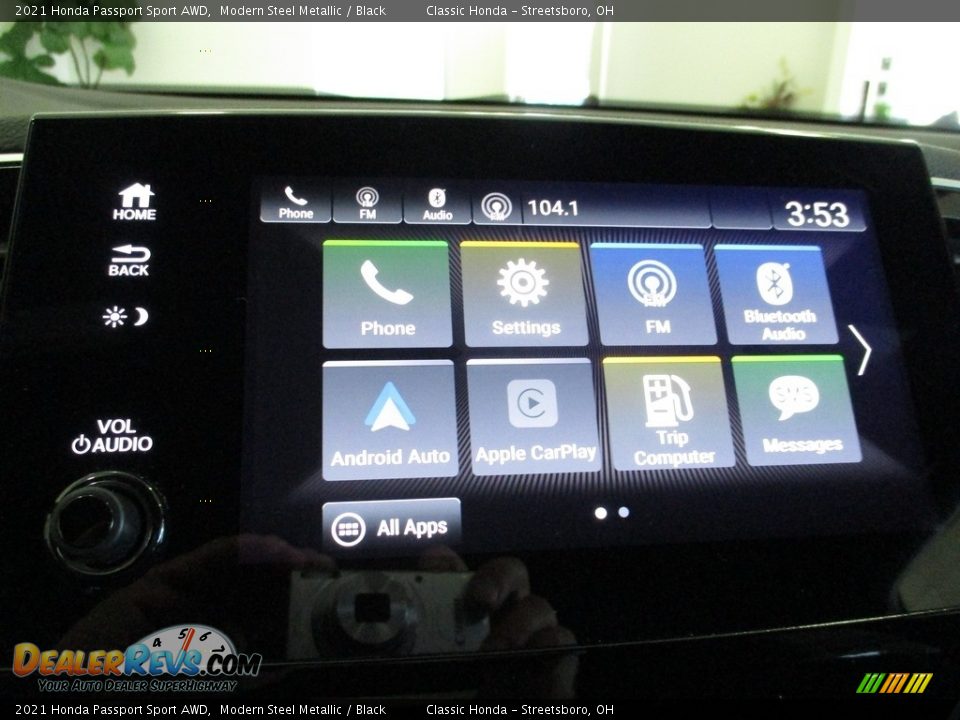 2021 Honda Passport Sport AWD Modern Steel Metallic / Black Photo #35