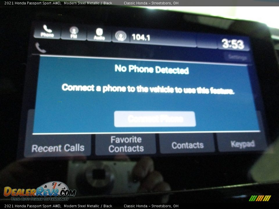 2021 Honda Passport Sport AWD Modern Steel Metallic / Black Photo #36