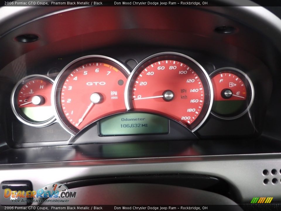 2006 Pontiac GTO Coupe Phantom Black Metallic / Black Photo #13