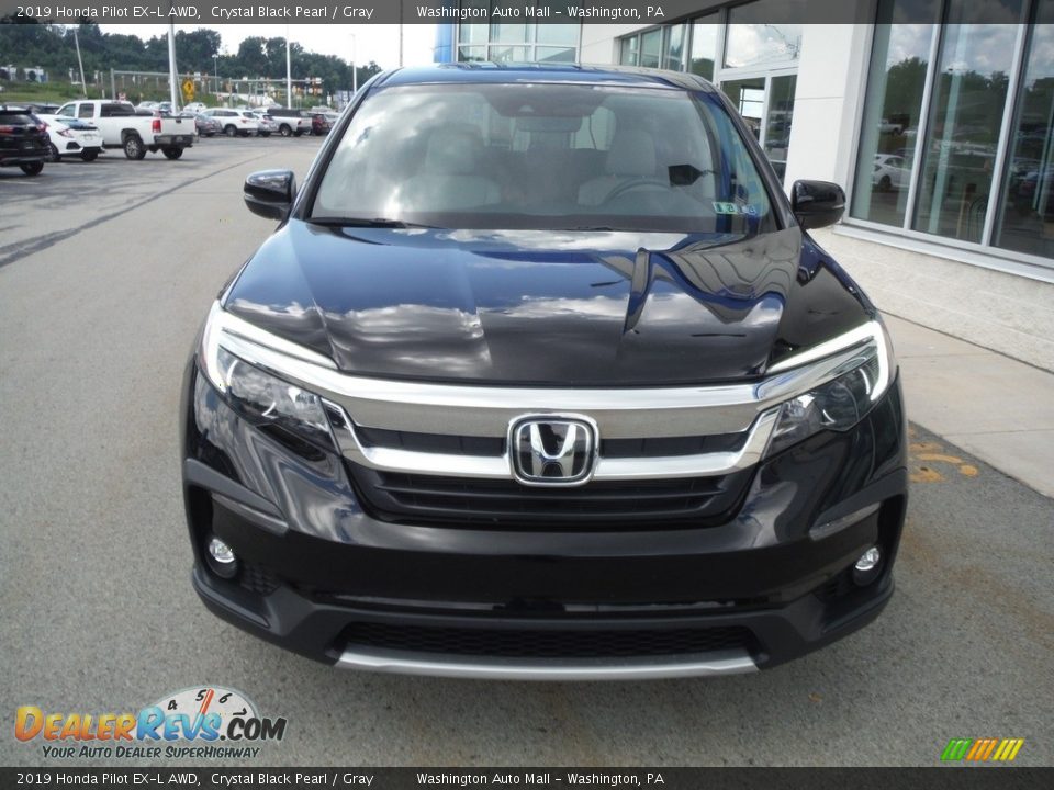 2019 Honda Pilot EX-L AWD Crystal Black Pearl / Gray Photo #6