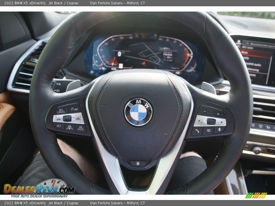 2022 BMW X5 xDrive40i Jet Black / Cognac Photo #21