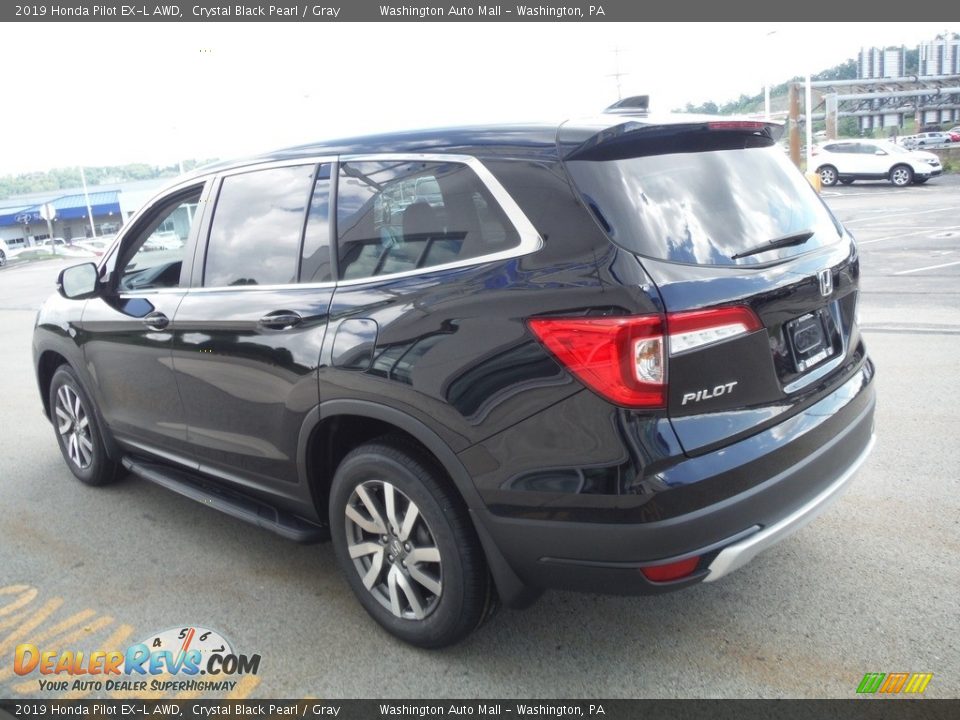 2019 Honda Pilot EX-L AWD Crystal Black Pearl / Gray Photo #9
