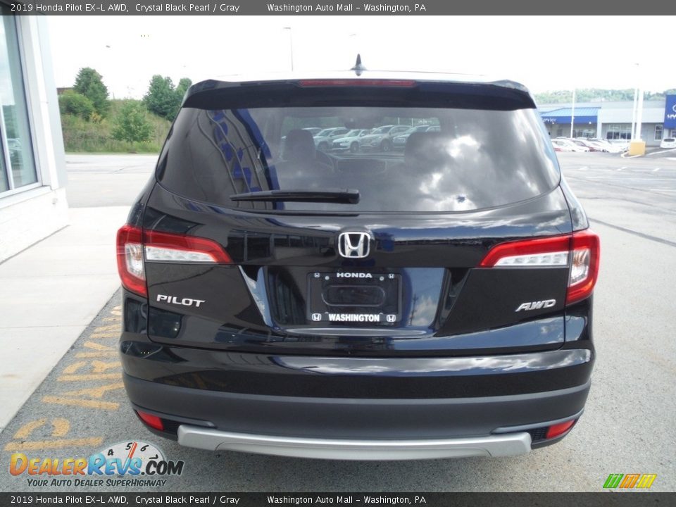 2019 Honda Pilot EX-L AWD Crystal Black Pearl / Gray Photo #10