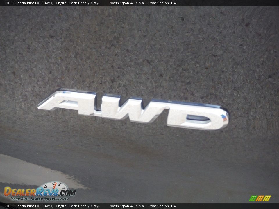 2019 Honda Pilot EX-L AWD Crystal Black Pearl / Gray Photo #12