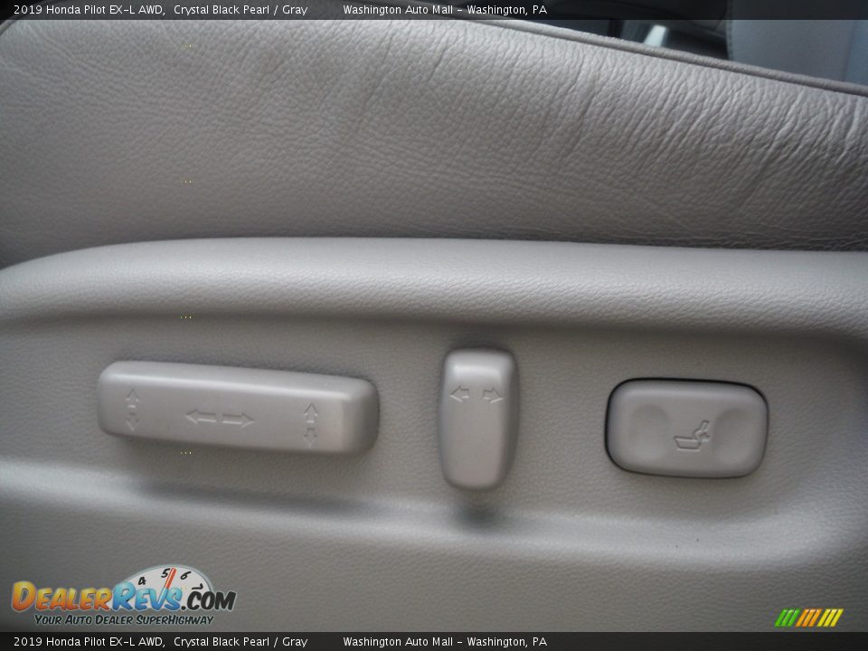 2019 Honda Pilot EX-L AWD Crystal Black Pearl / Gray Photo #16