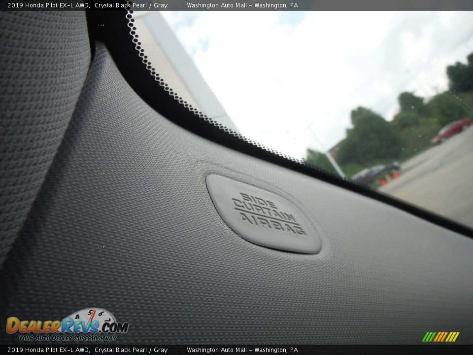 2019 Honda Pilot EX-L AWD Crystal Black Pearl / Gray Photo #20