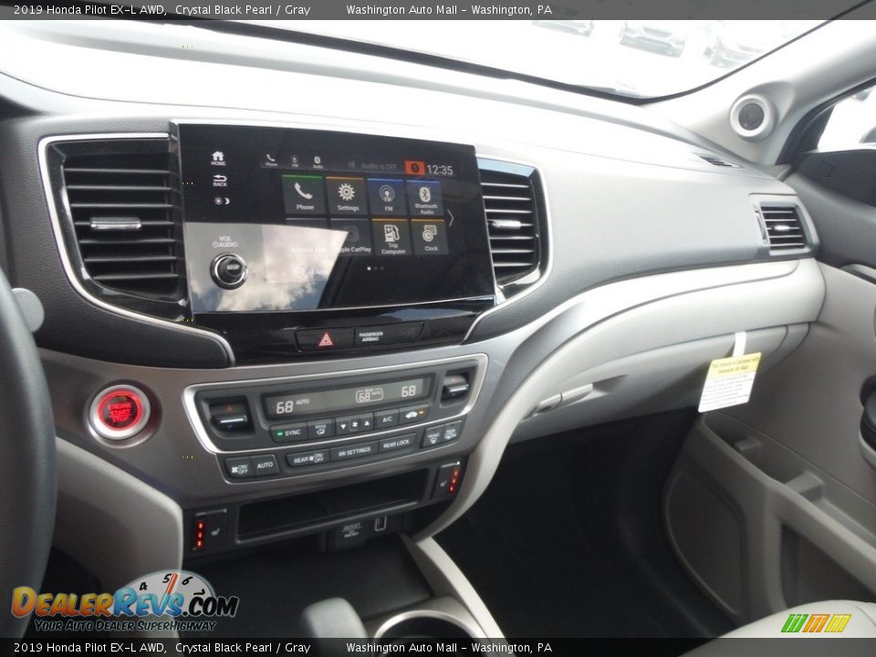 2019 Honda Pilot EX-L AWD Crystal Black Pearl / Gray Photo #22