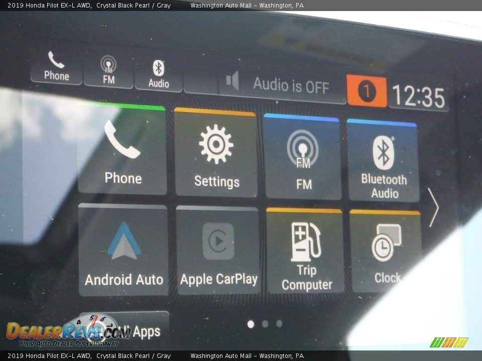 2019 Honda Pilot EX-L AWD Crystal Black Pearl / Gray Photo #24