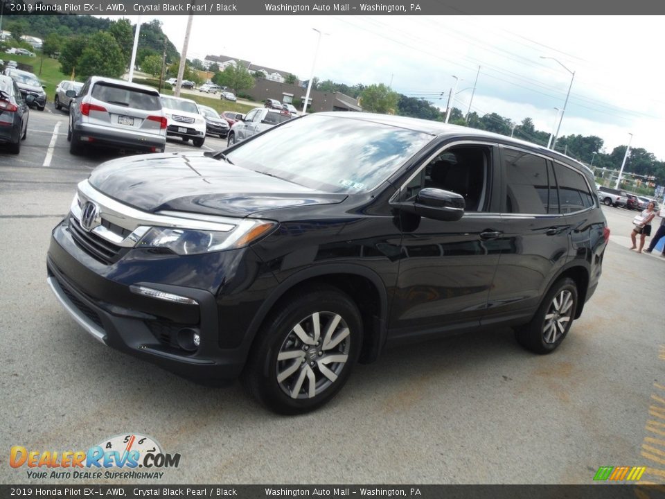 2019 Honda Pilot EX-L AWD Crystal Black Pearl / Black Photo #6