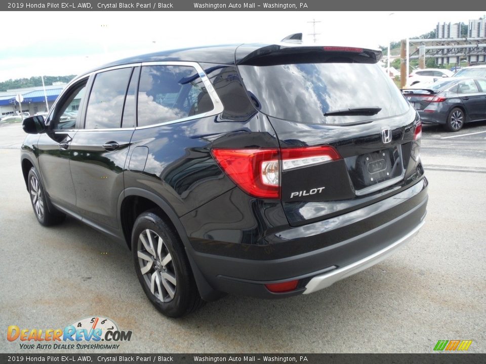 2019 Honda Pilot EX-L AWD Crystal Black Pearl / Black Photo #8