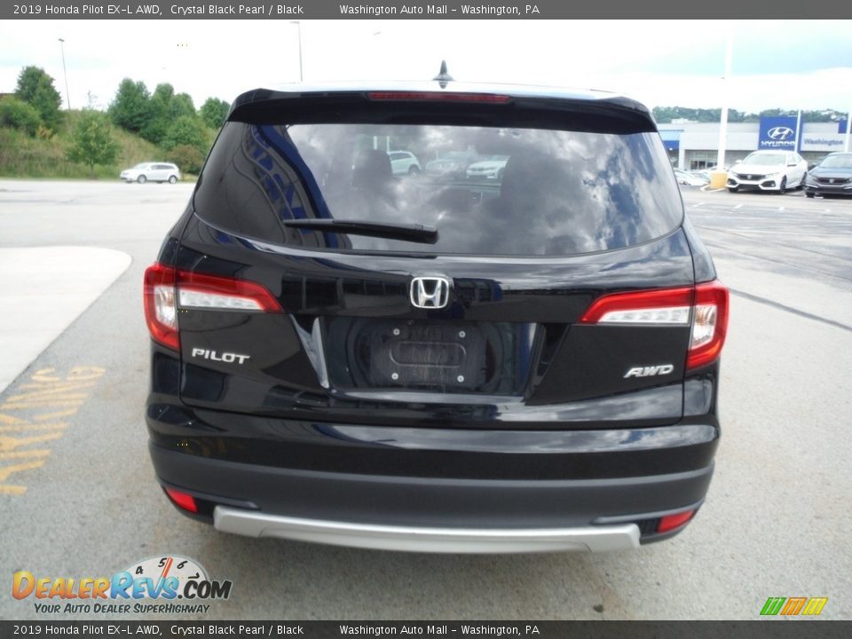 2019 Honda Pilot EX-L AWD Crystal Black Pearl / Black Photo #9