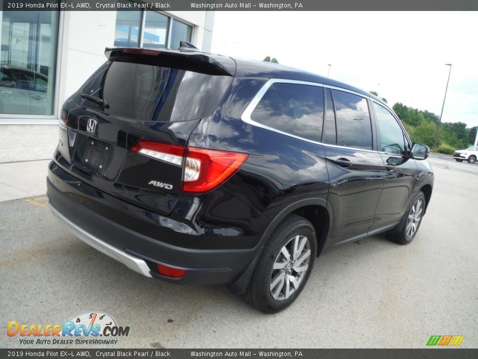 2019 Honda Pilot EX-L AWD Crystal Black Pearl / Black Photo #10