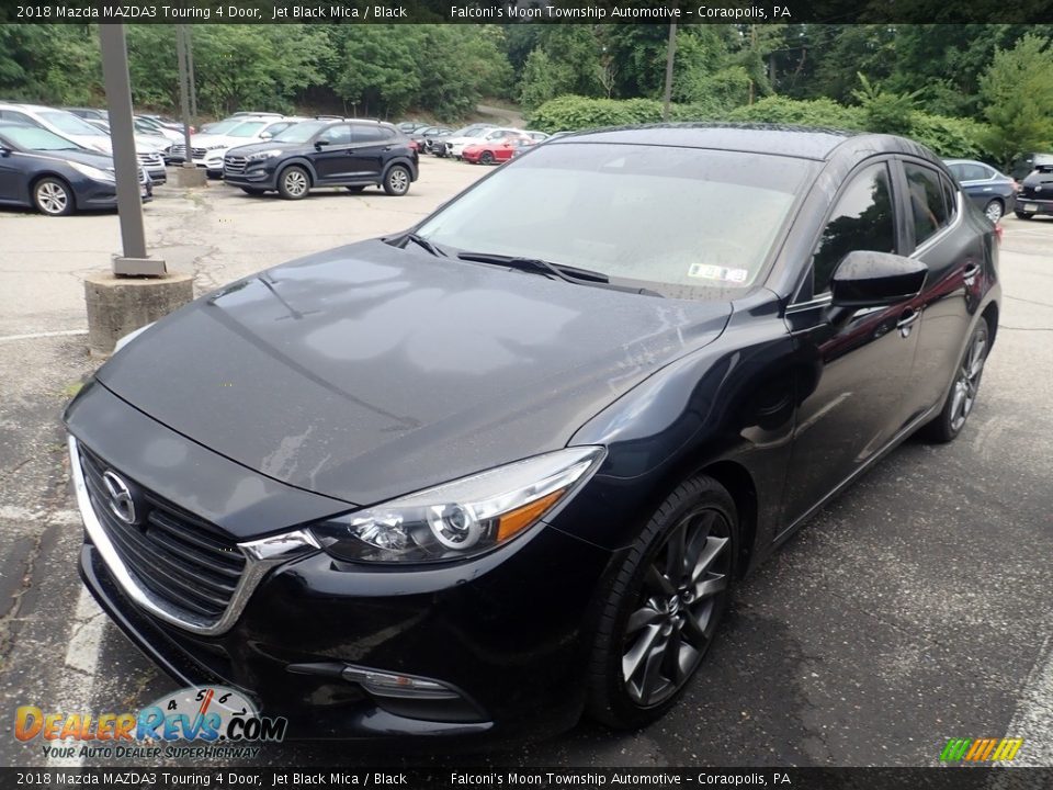 2018 Mazda MAZDA3 Touring 4 Door Jet Black Mica / Black Photo #1